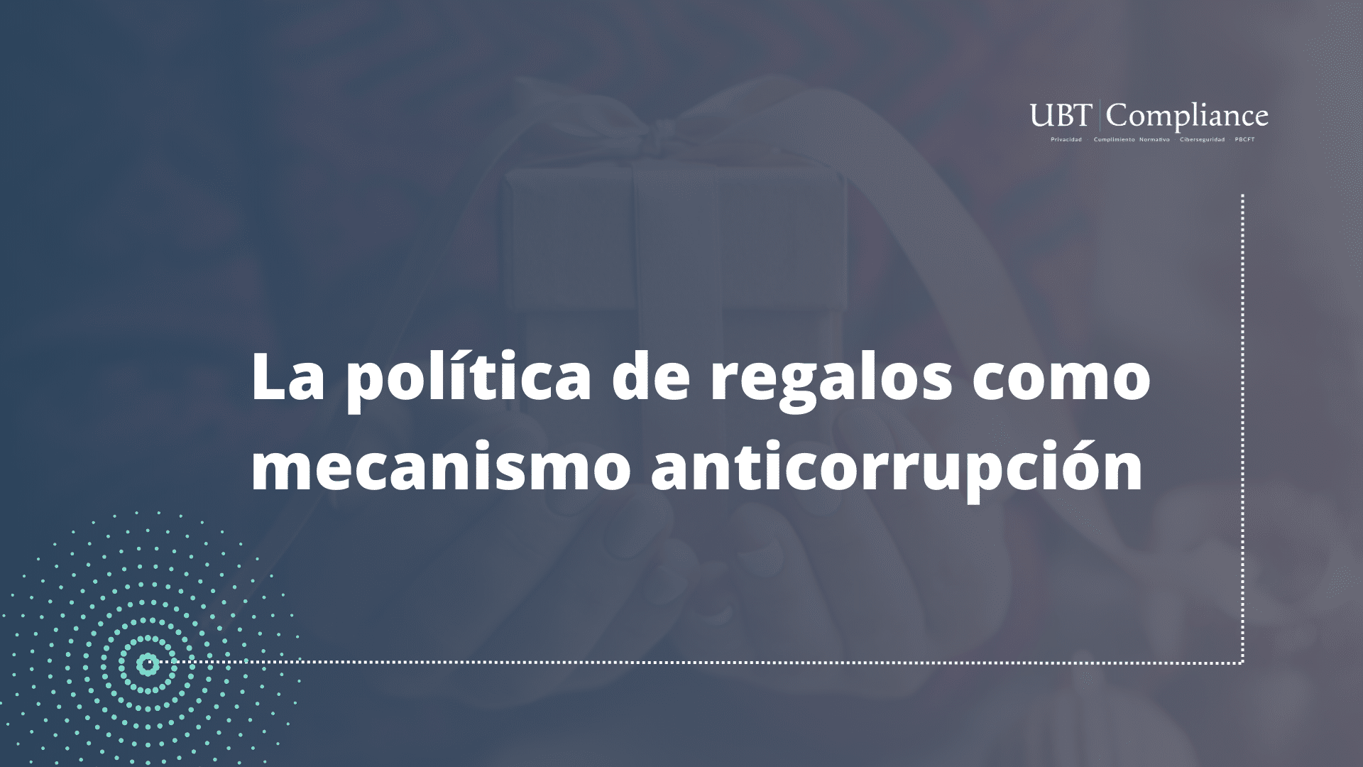 A woman holding a Christmas gift with a ribbon on a wooden table. Christmas presents and New Year